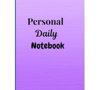 Personal Daily Notebook-Writing Journal : 90 GSM, Rules, Paperback
