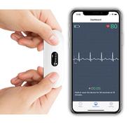 Personal ECG Heart Monitor with Chest Strap - Record ECGs at Home - Detects Atrial Fibrillation and Irregular Arrhythmias Results in 30 Seconds - Works with Most Smartphones