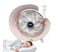 Personal Fan for Desk,Quiet Desk Fan,1800mAh Small Table Fan with USB Charging - Powerful Personal Cooling Fan with RGB Lights, ci Fan
