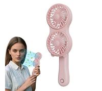 Personal Fan - Small Cooling Personal Fan | Cooling Device Double Head with Stand for BBQ Camping Wedding Fishing Gardening Gym Sport Activities Air