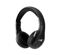 Personal FM Radio Headphones with Best Reception and Longest Lasting, Wireless Headset FM Radios Ear Muffs for Walking, Jogging Powered by 2 AA Battery (Not Included)-Black