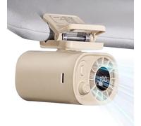 Personal Frequency On Fan - 1800 mAh Portable Life Fan with Clip | USB Rechargeable Cooling Equipment with LED Display for Camping Picnic Camping