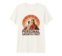 Personal Growth First Mindset Motivation Self Improvement Premium T-Shirt