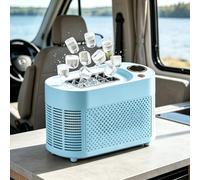 Personal Ice Maker, Fast 10 Cubes in 10-15 Minutes, One-Touch Operation, AC Compatible for Office, Dorm, Road Trips, Hotel Rooms, Compact and Portable