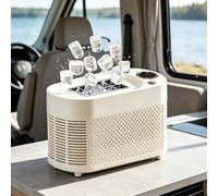 Personal Ice Maker, Fast 10 Cubes in 10-15 Minutes, One-Touch Operation, AC Compatible for Office, Dorm, Road Trips, Hotel Rooms, Compact and Portable