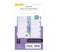 Personal Illustrated Floral Week on two pages Diary and Fill 2025
