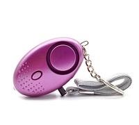 Personal Keychain Alarm, Security Alarm for Women, Men, Kids Protection Handheld Safety Siren for Self Defense, Security Sound Device with Panic Strobe Light (Purple)