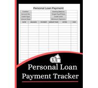 Personal Loan Payment Tracker (8.5 x 11 Inches): Loan Repayment Log, Debt Payment Record & Financial Organizer