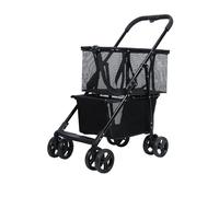 Personal Luxury Folding Shopping Carts with Wheels, Collapsible Utility Trolley Carts with Detachable Carry Bag, Portable Shopping Cart for Groceries, Laundry, Camping
