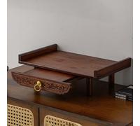 Personal Meditation Altar Table Small Buddha Cabinet with Hidden Tray Spiritual Home Decor Desk Temple Stand (Red 60 * 25 * 13cm 23 * 9 * 5in)