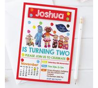 Personal Moments 10 PERSONALISED IN THE NIGHT GARDEN 1ST FIRST BIRTHDAY PARTY INVITATIONS INVITES