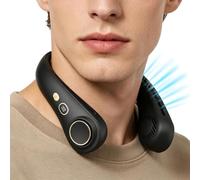 Personal Neck Fan Bladeless Digital Display | Wearable Around The Neck Fan