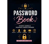 Personal Password Logbook: A Complete Tracker for Websites, WiFi, and Important Contacts