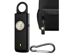 Personal Safety Alarm, 130 dB Strong Rechargeable Type-C Device with LED Light - Self-Defense Keychain - For Children Girls Men University Commuters Walking Running Travel Hotel