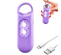 Personal Safety Alarm - 130db Emergencyy Siren With Strobe Light | Small Abs Protection Tool | Pocket Security Alert Device For Women, Children, Family, Daily Travel Use