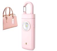 Personal Safety Alarm 130dB Loud Siren Defense Equipment | Personal Alarm Keychain for Outdoor Commuting Walking Hotel Travel Camping College Girl Health Men Night Door Pink