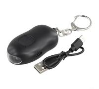 Personal Safety Alarm Keychain 140dB Loud Self-Rescue Device with Pin Pull Activation Lightweight Compact Design for Women and Teens Outdoor Hiking Night Walks Fashion Accessory Mu(Black)