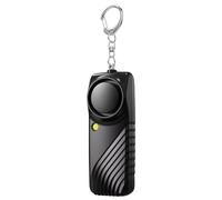 Personal Safety Alarms for Women - Reusable 130DB Loud Security Alarms with LED Light & Keychain , Small Personal Safety Alarm for Women Girls Kids and Elderly(Black)