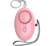 Personal Safety Alarms for Women, Reusable Police Approved 140DB Loud Alarm with LED Light, Small Personal Security Alarm Torch Keychain Safety Security Alarm Panic Rape Attack Safety Tool (Pink)