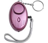 Personal Safety Device Keyring Police Recognized Standards Panic Alarm LED Flashlight, Mini 140DB Approved Self Defense Rape Attack Safety Sound Kit for Women Girl (Purple)