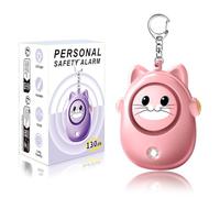 Personal Security Alarm, Super Loud Siren 130dB H8 Personal Safety Alarm Keychain, Emergency Security Alarm for Women, Men, Kids, Elderly (H8 Pink)
