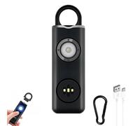 Personal Security Alarm,The Original Personal Alarm For Women,Keychain With, Rechargeable,130 Db Siren,Strobe,Led Light. Helps The Elderly And Children Emergency Call (B)