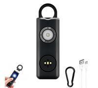 Personal Security Alarm,The Original Personal Alarm For Women,Keychain With, Rechargeable,130 Db Siren,Strobe,Led Light. Helps The Elderly And Children Emergency Call (A)