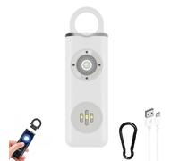 Personal Security Alarm,The Original Personal Alarm For Women,Keychain With, Rechargeable,130 Db Siren,Strobe,Led Light. Helps The Elderly And Children Emergency Call (B)