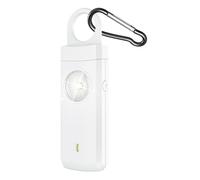 Personal Security Alarm, with LED Light, Loud 130dB Rechargeable Type-C Personal Alarm Keychain for Walking Hotel Travel Camping Student College Health Men Running Night Door