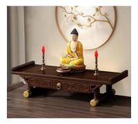Personal Shrine Altar Table Decorative Buddhist Altar Chinese Cabinet Pedestal Offering Table Bamboo Meditation Altar Table Portable Buddhist Altar Shrine