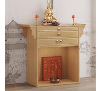 Personal Shrine Altar Table, Meditation Altar Table with Storage Drawer, Puja Tables for Home Easy Assembly, Prayer & Relaxation(Natural,68cm/27'')