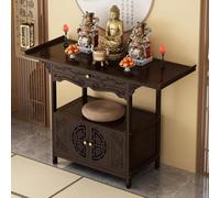 Personal Shrine Table, Shrine, Table, Chinese Cabinet Stand with Storage, Buddha Niche Chinese Cabinet with Storage (26 * 15.75 * 39.4in)