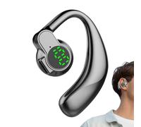Personal Sound, Headphone Acoustic Receivers, Sport Overear Design Accessory, Digital Charge Monitor Gadget, Workout Swimming Accessory, Ideal for Bright Silver Ten Meter Range