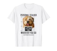 Personal Stalker Dog Norfolk Terrier I Will Follow You Value Graphic T-Shirt, Men, White, M