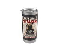 Personal Stalker Funny Pug Bathroom Included Stainless Steel Insulated Tumbler