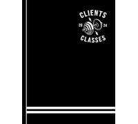 Personal trainer appointment book 2024: Hardcover gym appointments clients & classes. 2024 Yearly overview / month to view calendar diary/ Hourly planner with 15 minute slots (6am - 9pm)