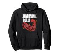 Personal Trainer Fitness Coach Discipline Builds Muscles Pullover Hoodie