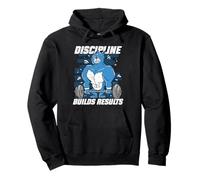 Personal Trainer Fitness Coach Discipline Builds Results Pullover Hoodie