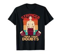 Personal Trainer Fitness Coach Stronger Than Your Doubts T-Shirt