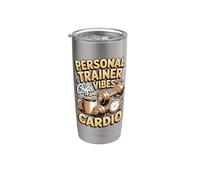Personal Trainer Vibes Coffee and Cardio Stainless Steel Insulated Tumbler