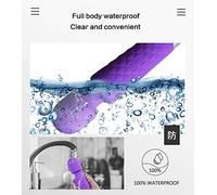 Personal Wand Massager for Woman, Handheld Cordless Waterproof Massager, 8 Powerful Speeds 20 Vibration Modes Portable USB Rechargeable Massager for Sports Recovery & Muscle Aches (Purple)