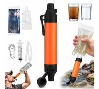 Personal Water Filter Straws for Hiking and Camping,Portable Survival Filtration System for Emergency Preparedness,Water Filter Straw for Drinking Survival,Travel Water Purifier Gear for Outdoor
