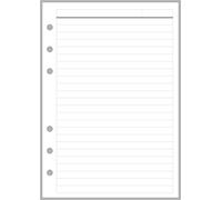 Personal-Wide Lined Note Paper with Title Line, 1/4” Rule, 4.75" x 6.75"