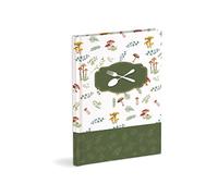 Personal Writing Recipe Book with 3 Bookmarks of 60 Sheets (120 Pages not Numbered) Made of Ivory Paper.