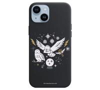 Personalaizer Black Flexible Case Compatible with iPhone 15 Plus with Harry Potter Owl