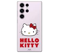 Personalaizer Flexible Case Compatible for Samsung S24 Ultra Hello Kitty Logo transparent
