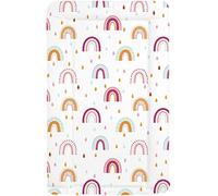 Personalisable Sunnybabies Rainbow Rain Baby Changing Mat Soft Padded Deluxe (Personalised - Add Child's Name)