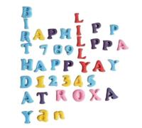 Personalise up to 30 Edible Sugar Fondant Name/Numbers/Upper and Lower Case Letters/Customise Color. Anniversaries; Birthdays, Baby Showers, Etc; 2cm Each; Cake/Cupcake Topper/Decoration