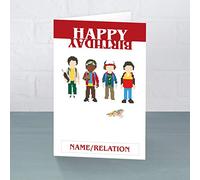 Personalise Your Name Or Relation On This Stranger Things Birthday Card