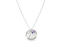 Personalised 10th Birthday Necklace with Birthstone Charm - Gift Boxed